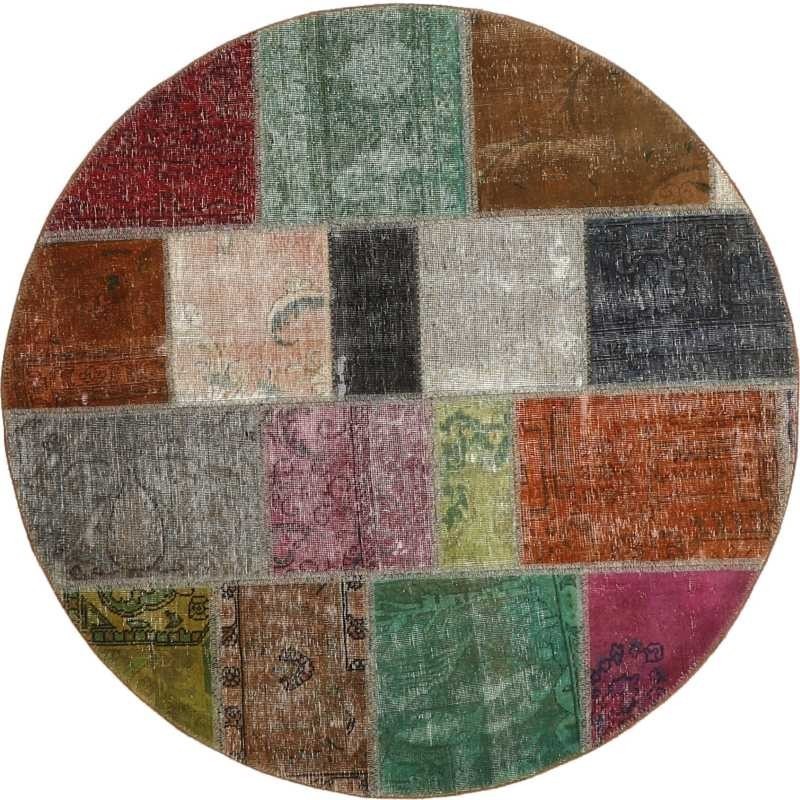 tappeto persia vintage patchwork cm 150x150