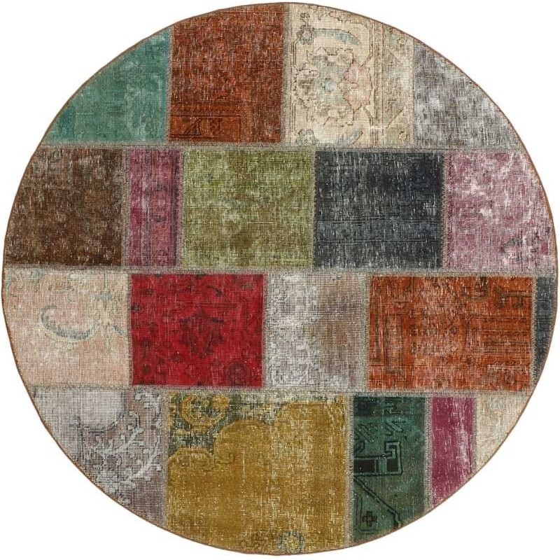 tappeto persia vintage patchwork cm 150x150