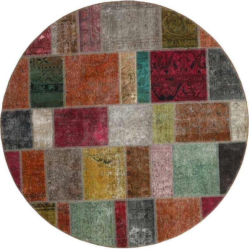 tappeto persia vintage patchwork cm 200x200