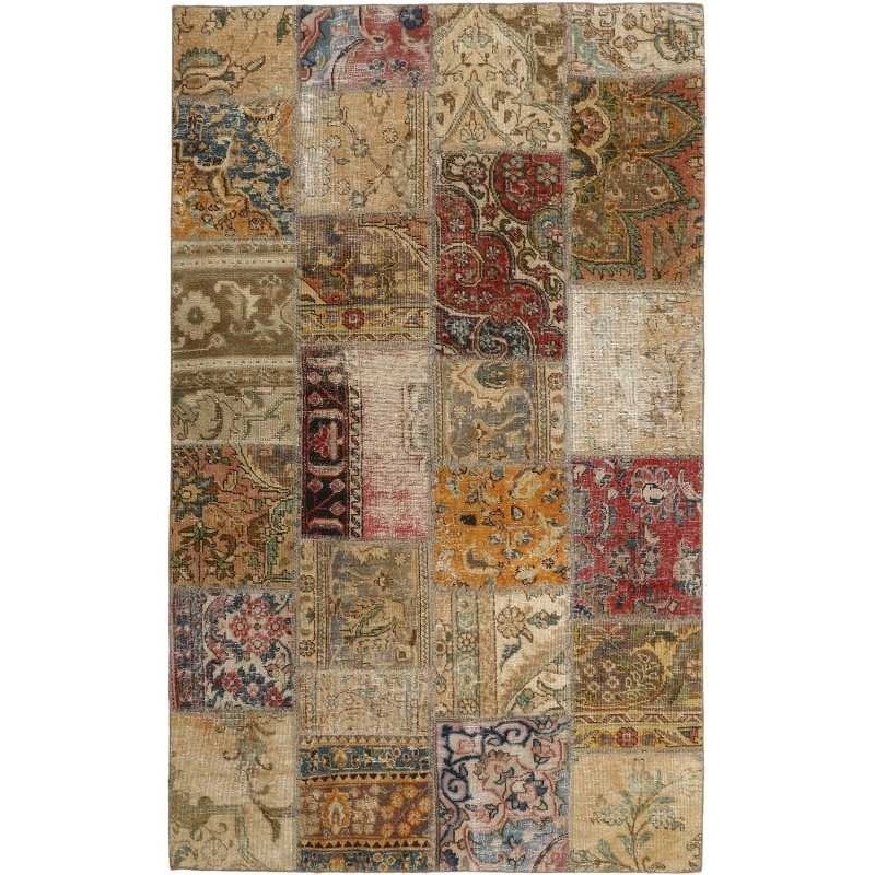 tappeto persia vintage patchwork cm 132x210