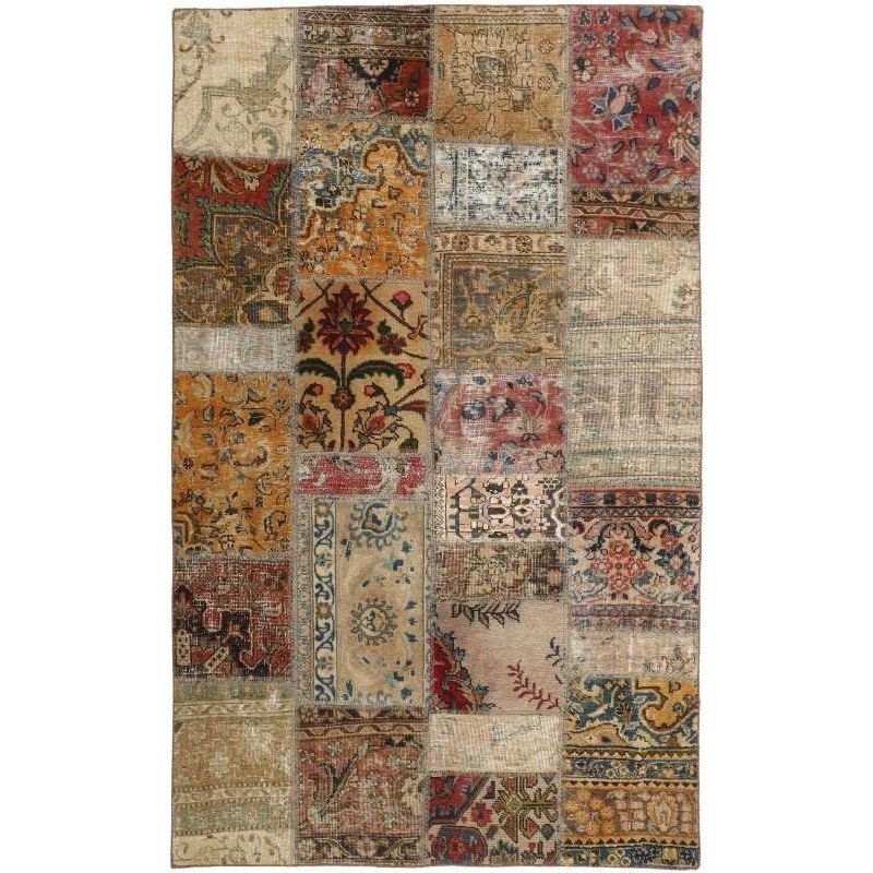 tappeto persia vintage patchwork cm 132x210