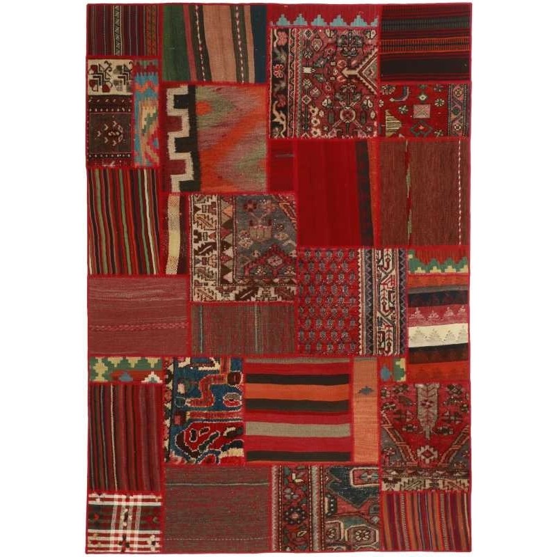 tappeto persia vintage patchwork cm 141x201