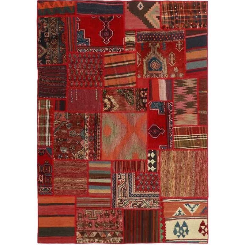 tappeto persia vintage patchwork cm 141x201