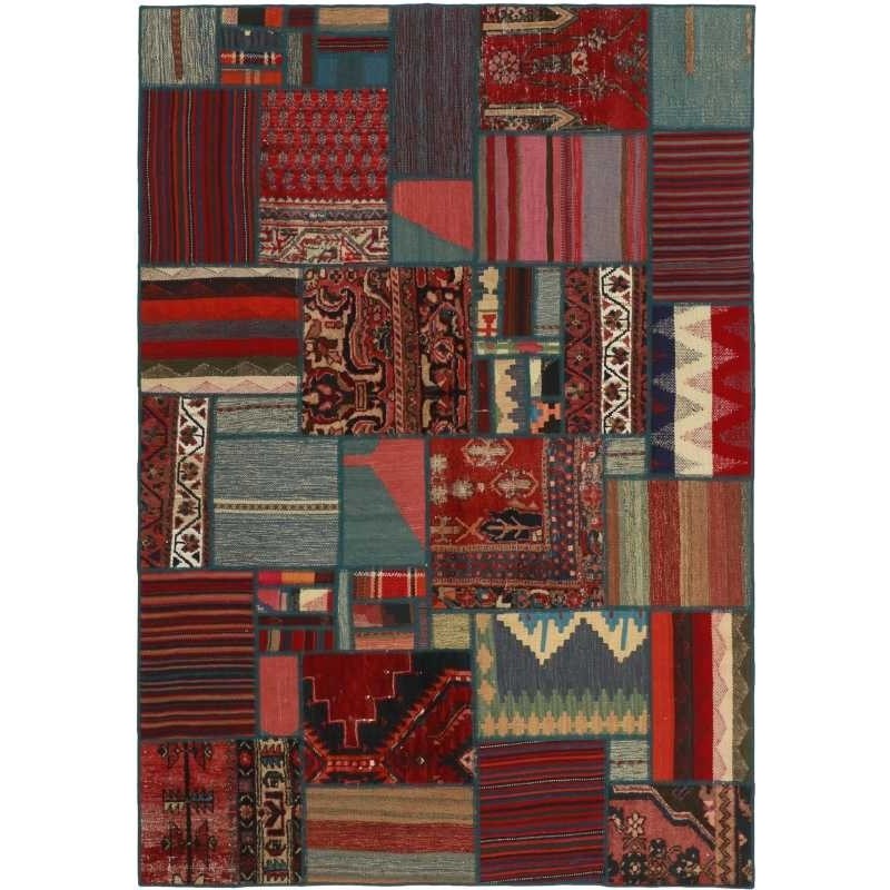 tappeto persia vintage patchwork cm 141x201