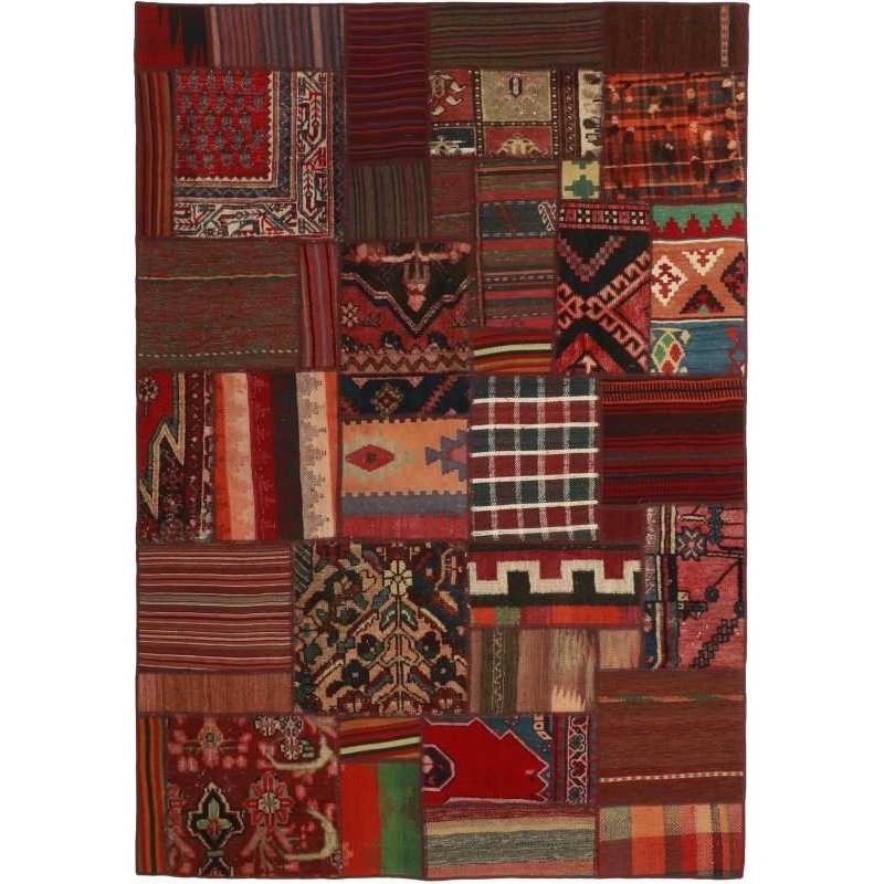tappeto persia vintage patchwork cm 141x201