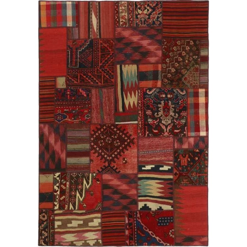 tappeto persia vintage patchwork cm 141x202