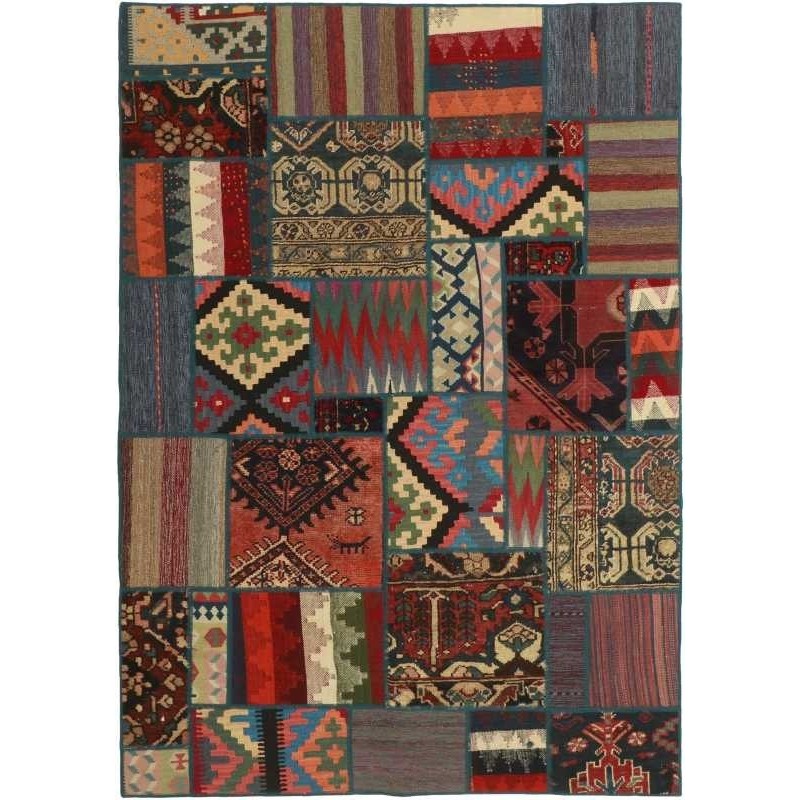 tappeto persia vintage patchwork cm 143x202