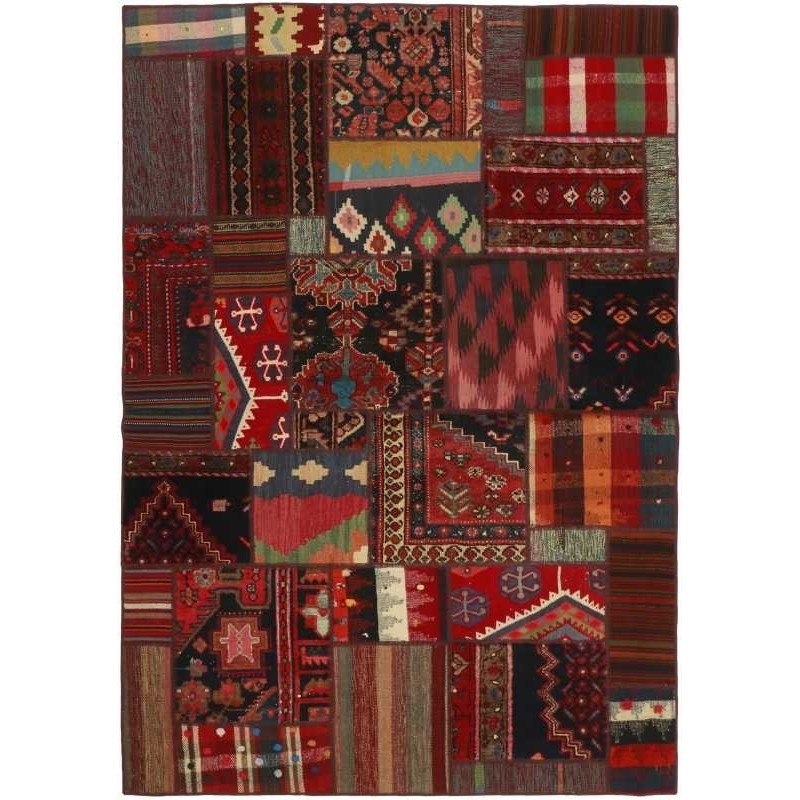 tappeto persia vintage patchwork cm 141x202