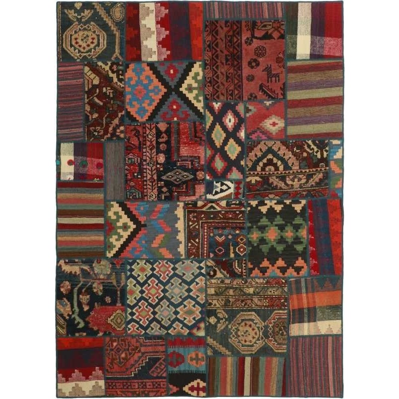 tappeto persia vintage patchwork cm 142x202