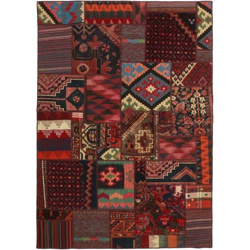 tappeto persia vintage patchwork cm 142x202