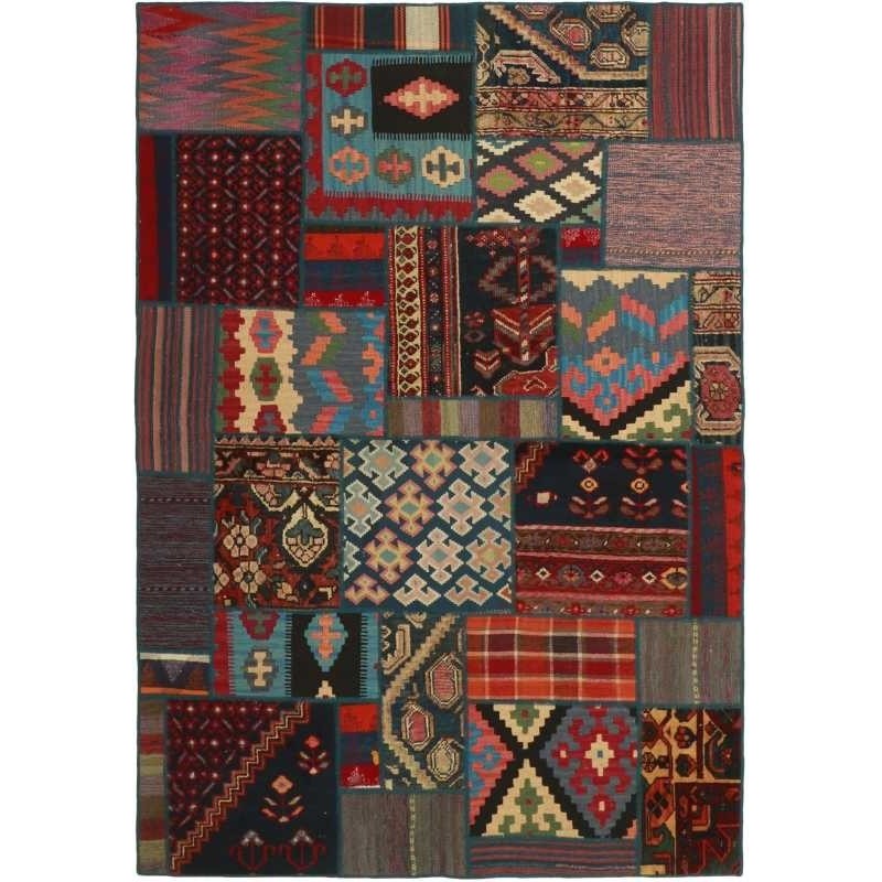 tappeto persia vintage patchwork cm 141x202