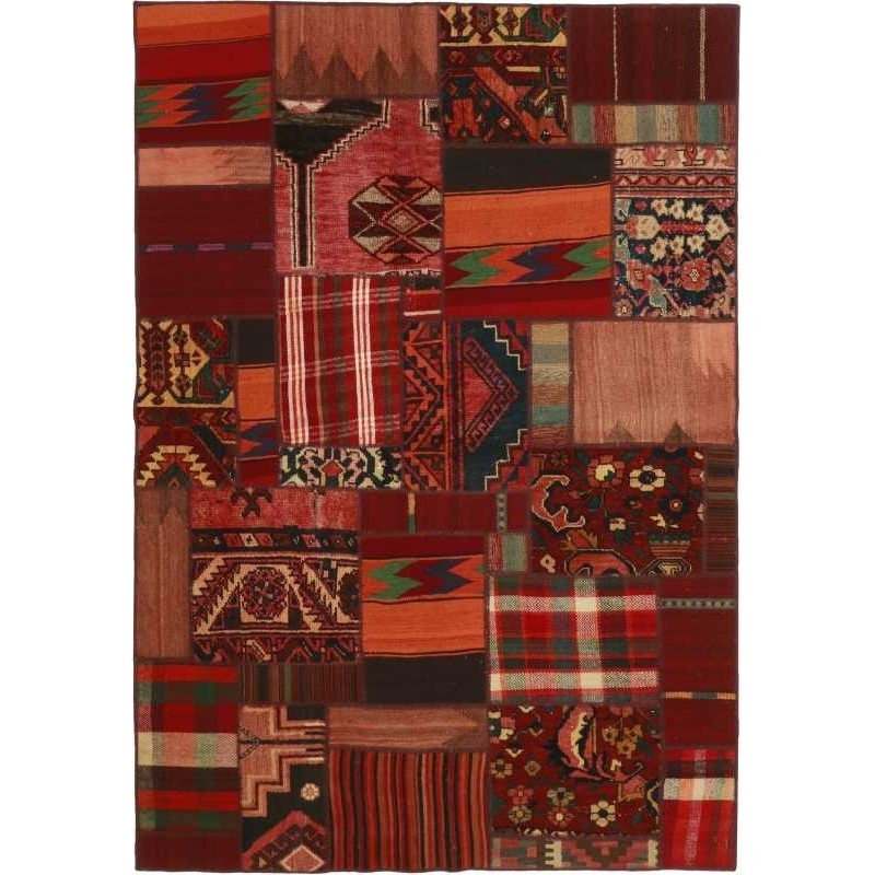 tappeto persia vintage patchwork cm 141x202