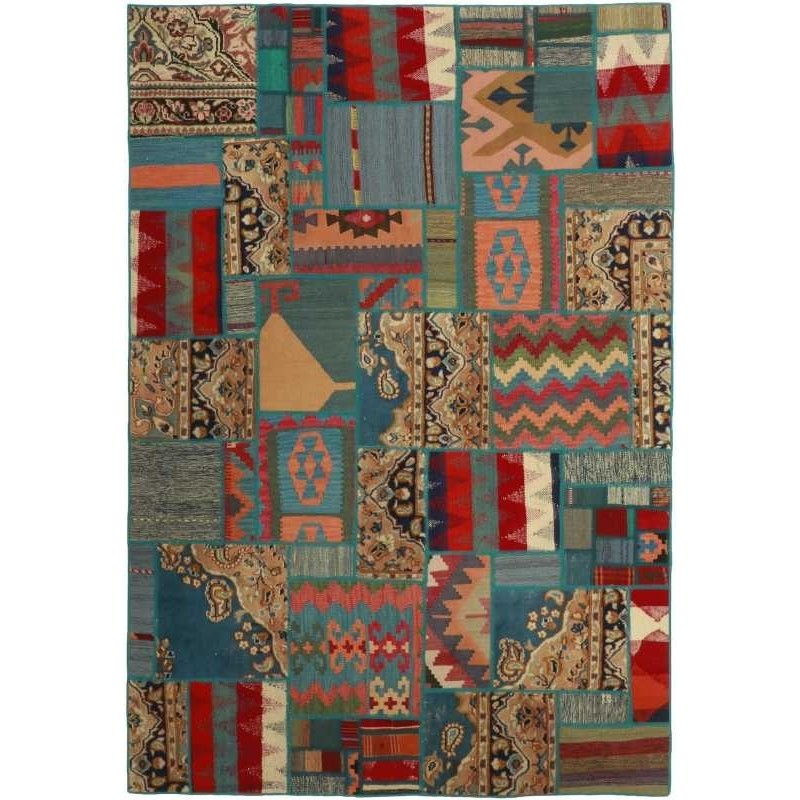 tappeto persia vintage patchwork cm 161x231