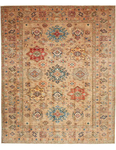 Kazak Fine Pakistan marrone rosato e grigio ardesia scuro 250x303