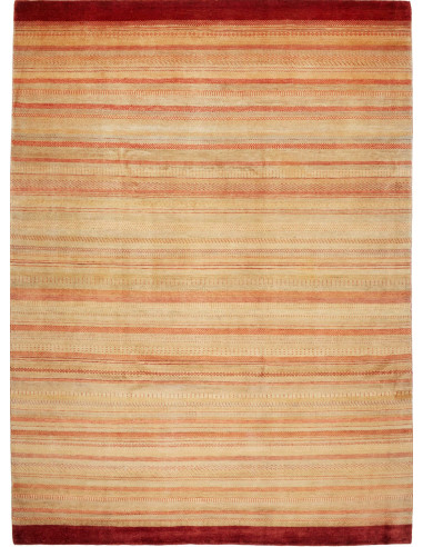 Gabbeh Fine Pakistan salmone scuro e marrone rossiccio 251x341