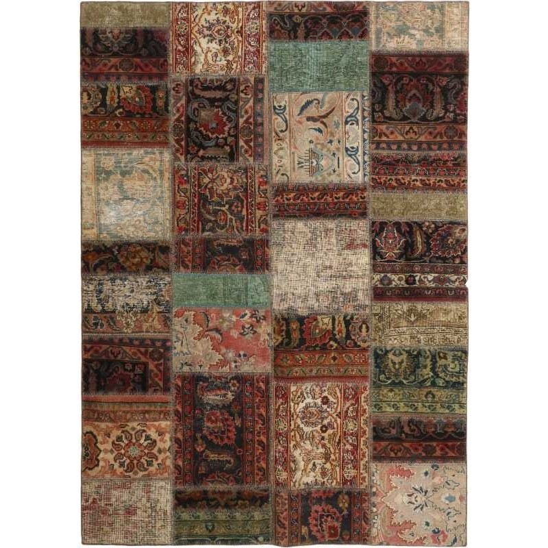 tappeto persia vintage patchwork cm 165x232