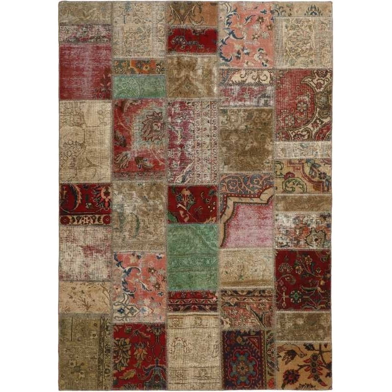 tappeto persia vintage patchwork cm 163x234