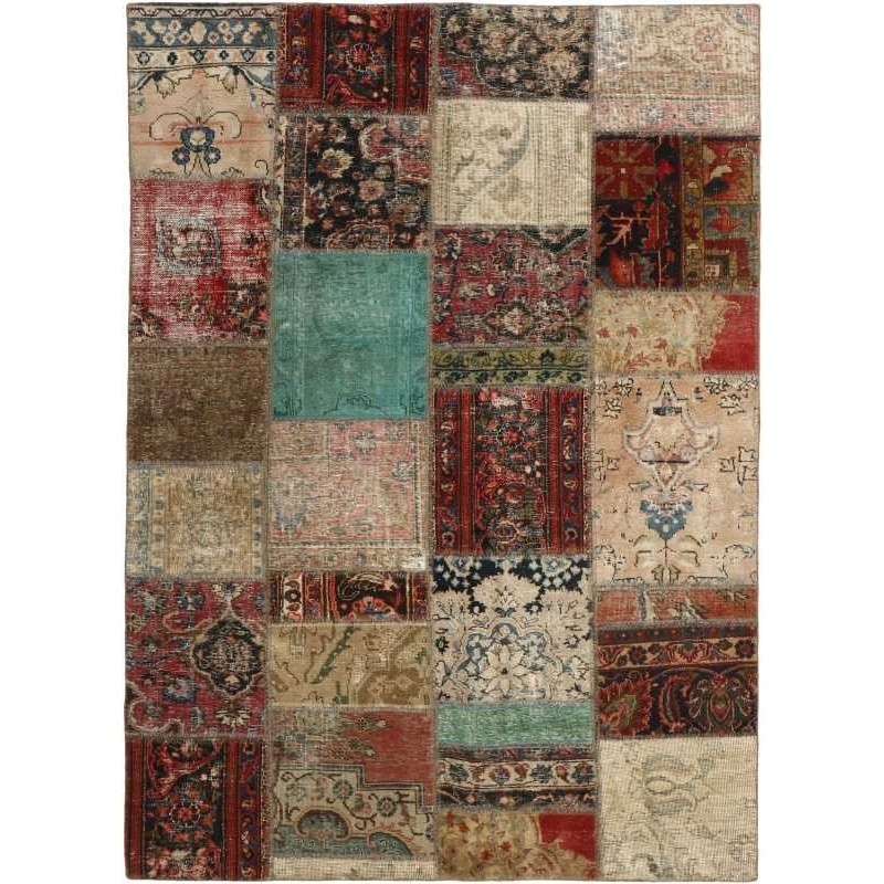 tappeto persia vintage patchwork cm 165x233