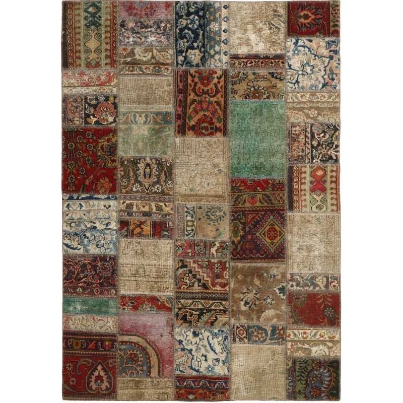 tappeto persia vintage patchwork cm 164x233