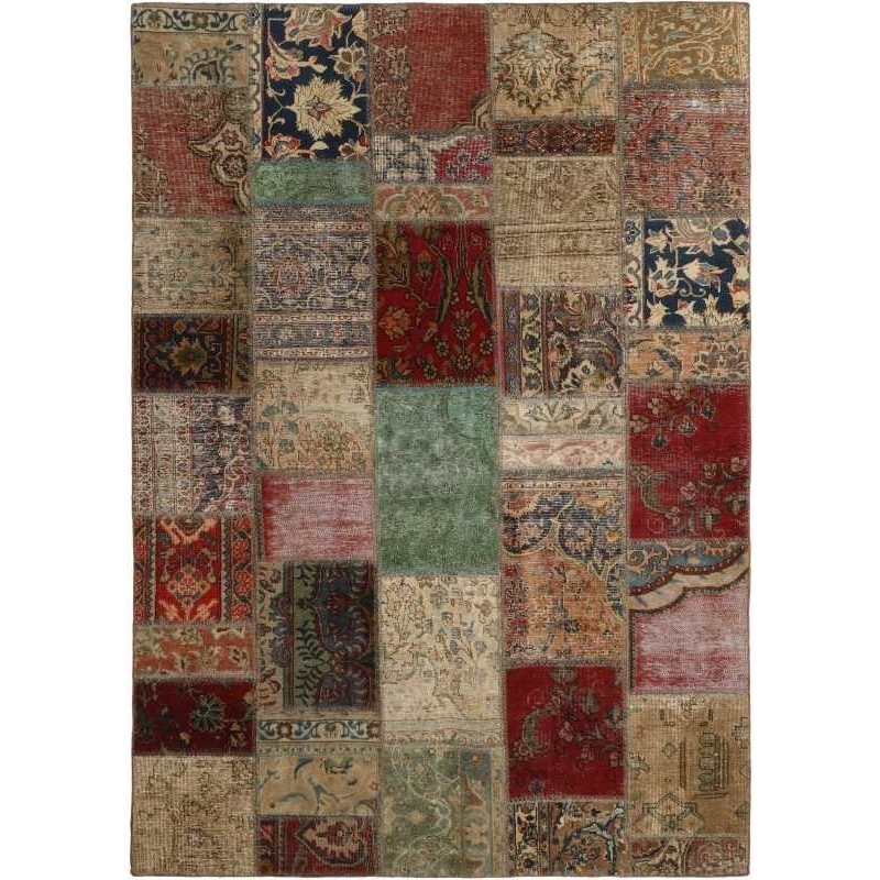 tappeto persia vintage patchwork cm 165x233