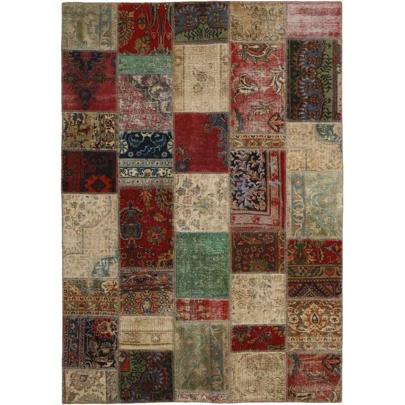 tappeto persia vintage patchwork cm 165x235