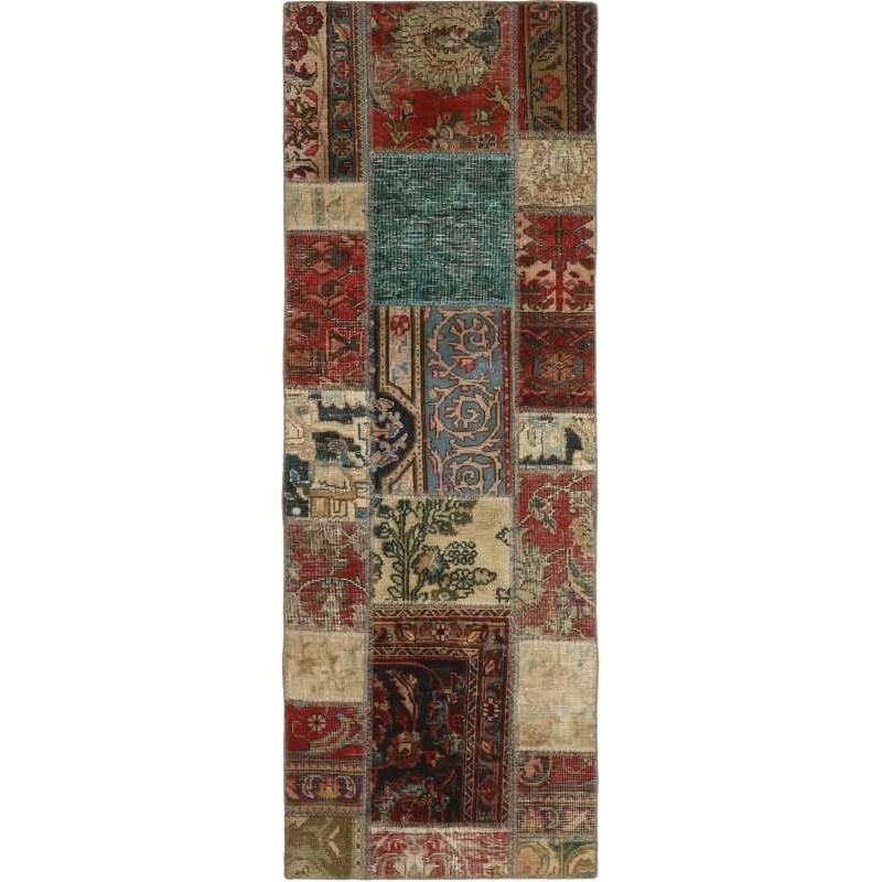 tappeto persia vintage patchwork cm 72x198