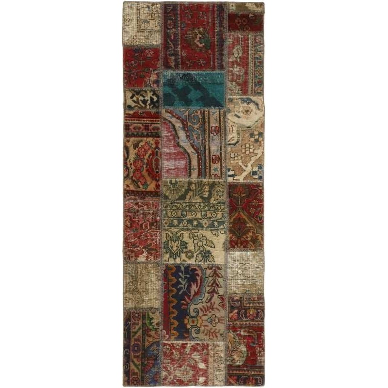 tappeto persia vintage patchwork cm 72x200