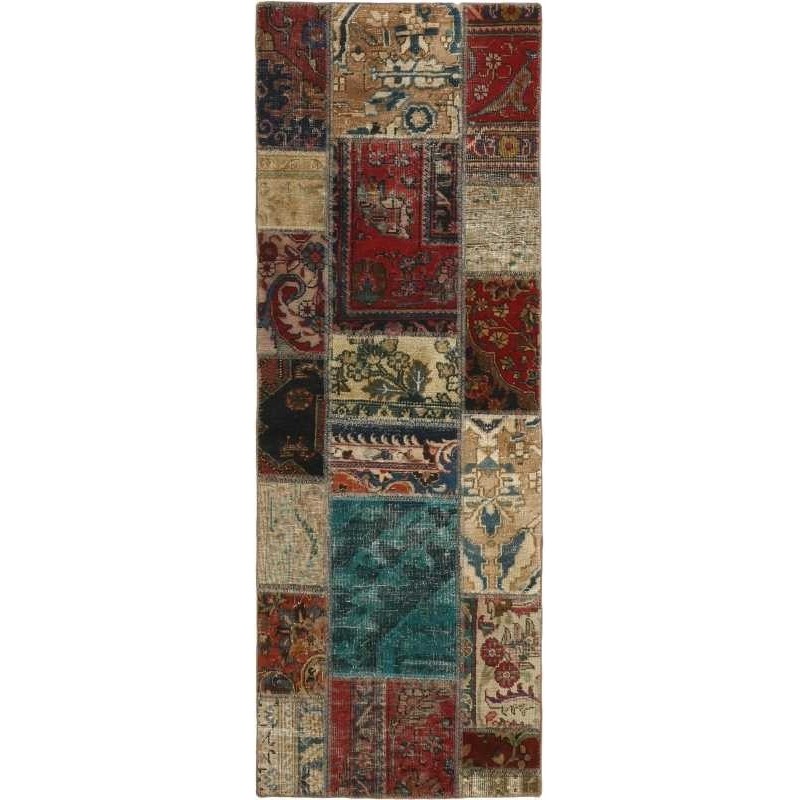 tappeto persia vintage patchwork cm 72x200