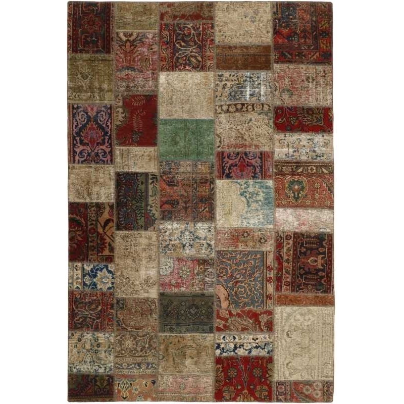 tappeto persia vintage patchwork cm 198x293 