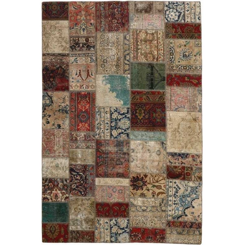 tappeto persia vintage patchwork cm 196x297 