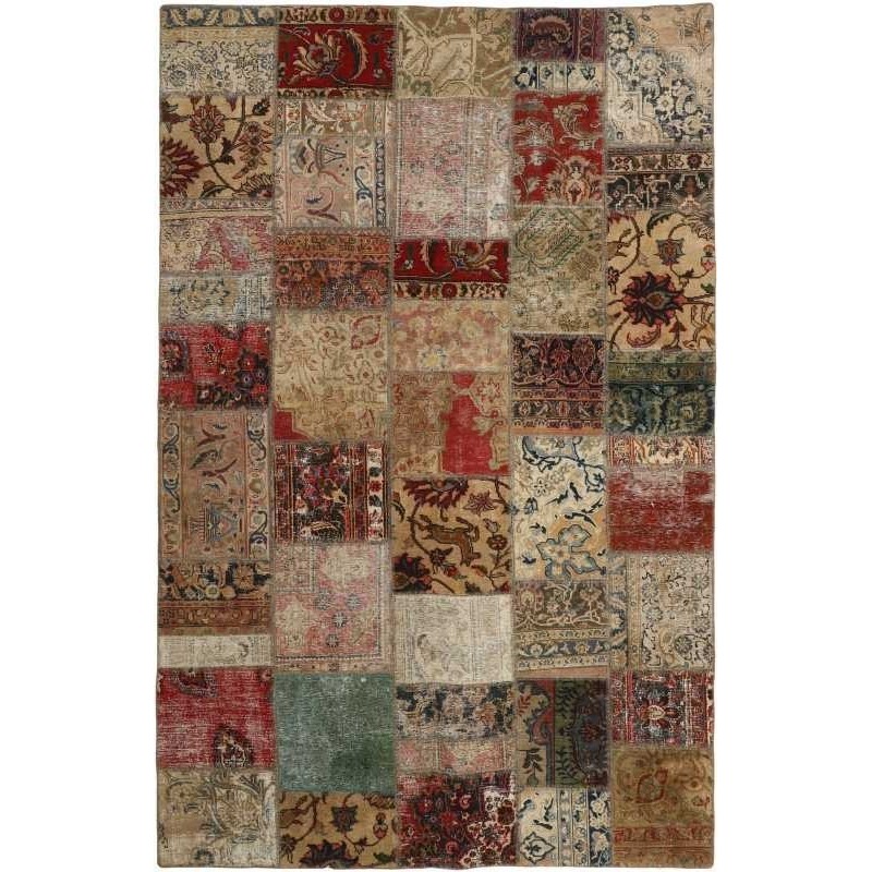tappeto persia vintage patchwork cm 198x296 