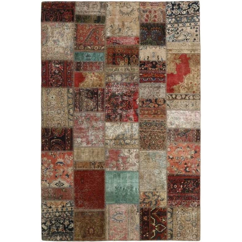tappeto persia vintage patchwork cm 198x296 