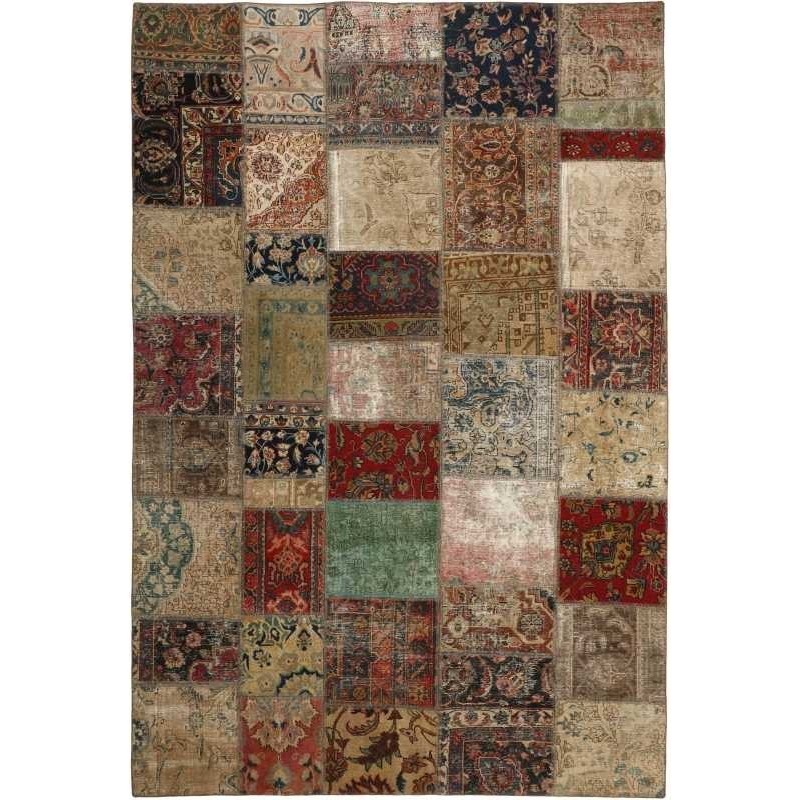 tappeto persia vintage patchwork cm 198x295 