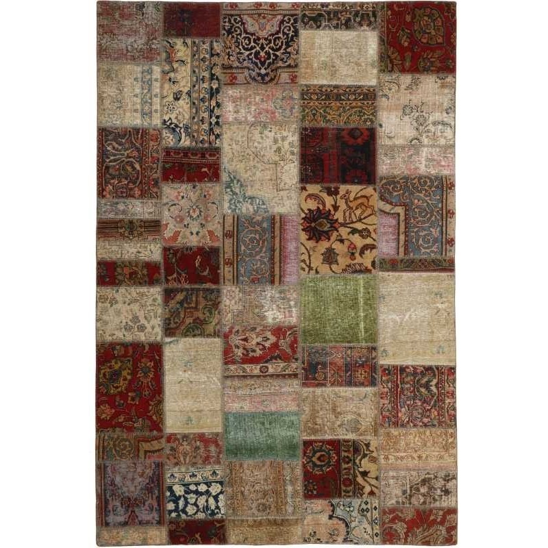 tappeto persia vintage patchwork cm 200x295 