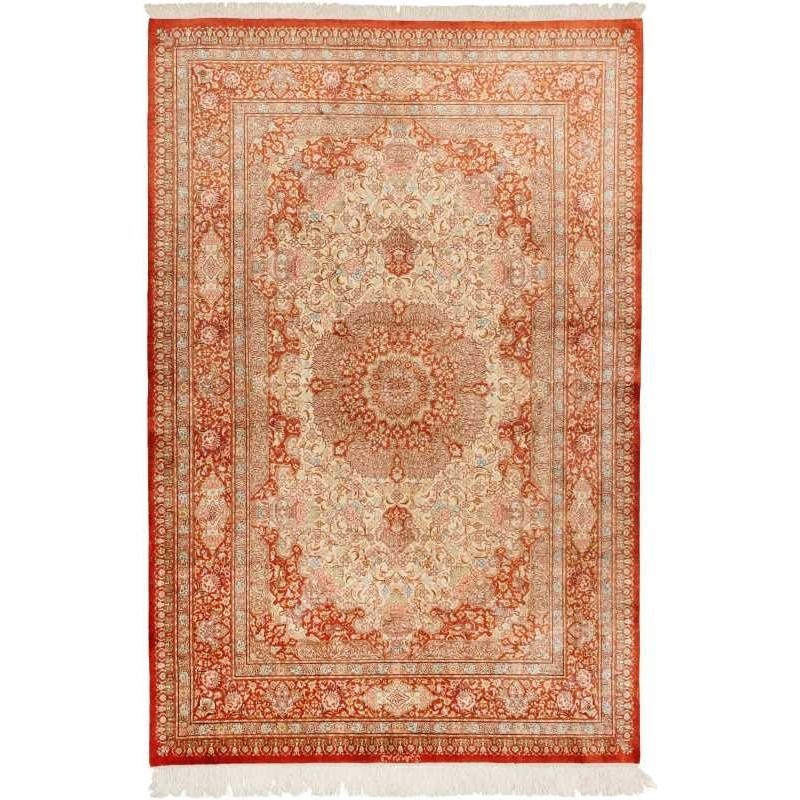 tappeto persia ghom seta cm 130x197 