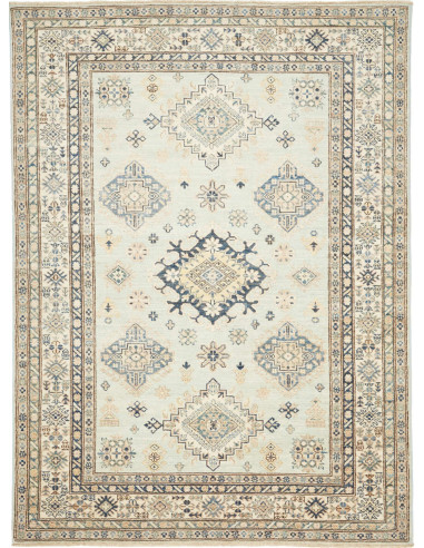 Kazak Fine Pakistan grigio chiaro e grigio tenue 153x205