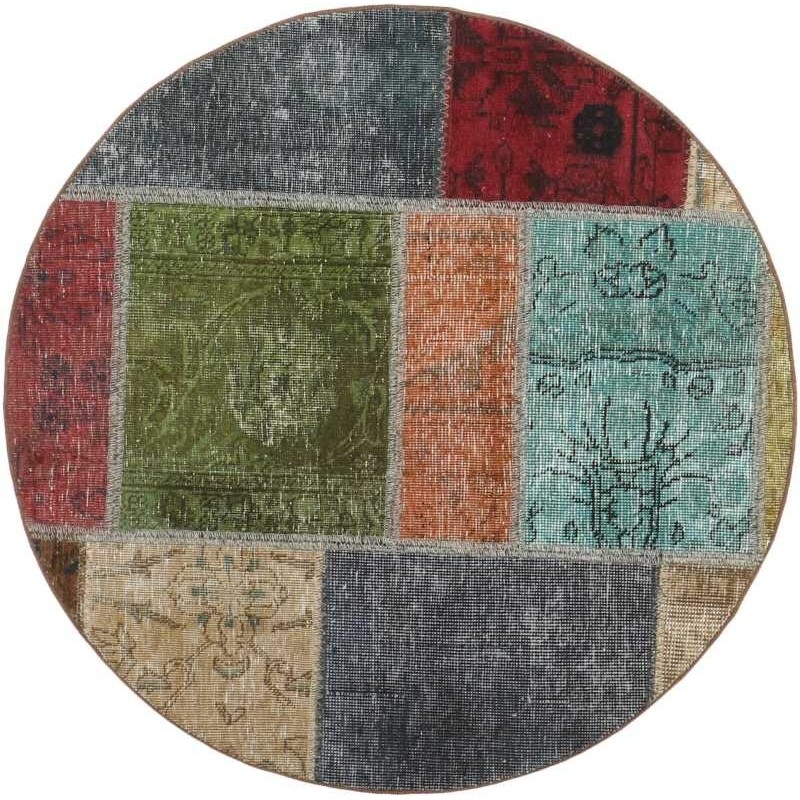 tappeto persia vintage patchwork cm 100x100