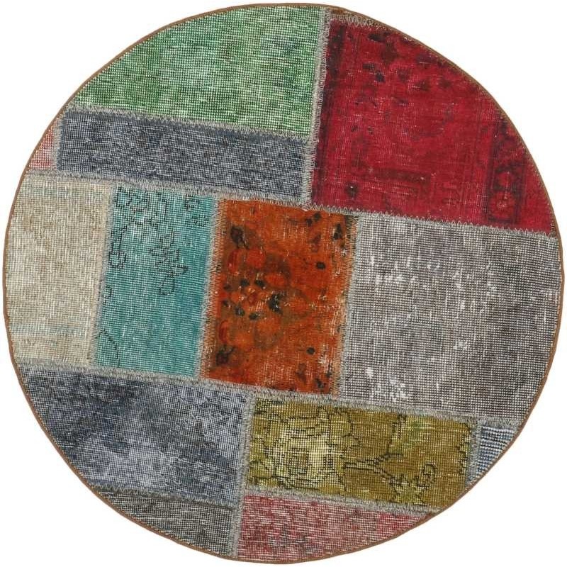 tappeto persia vintage patchwork cm 100x100