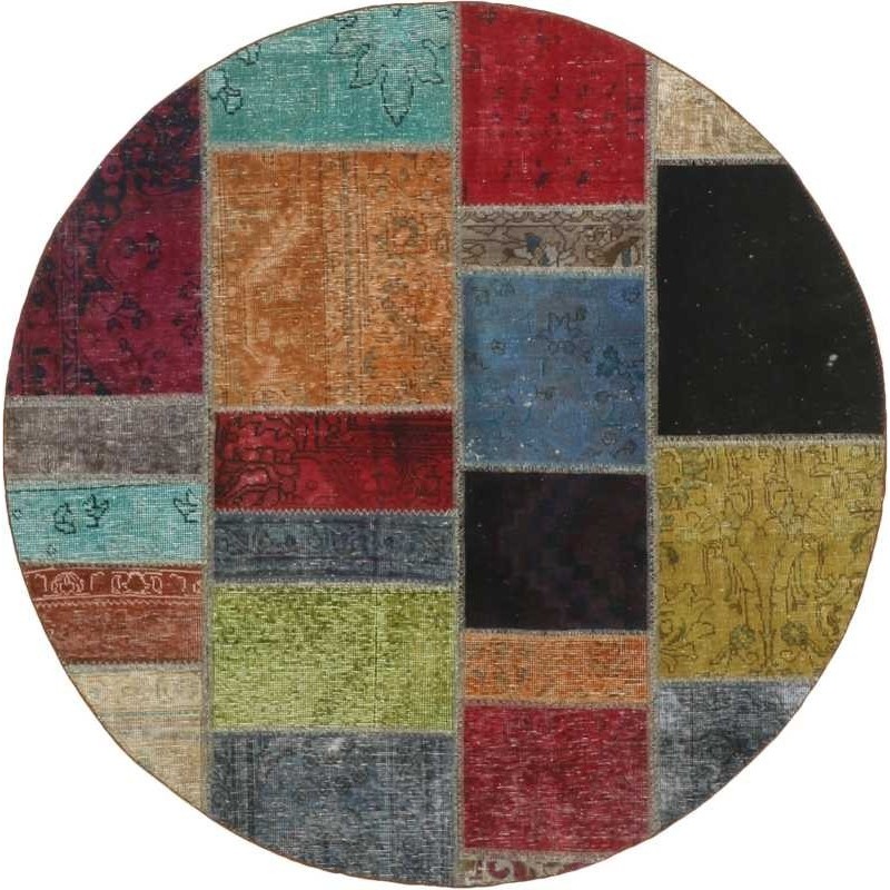 tappeto persia vintage patchwork cm 150x150