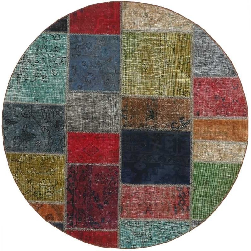 tappeto persia vintage patchwork cm 150x150