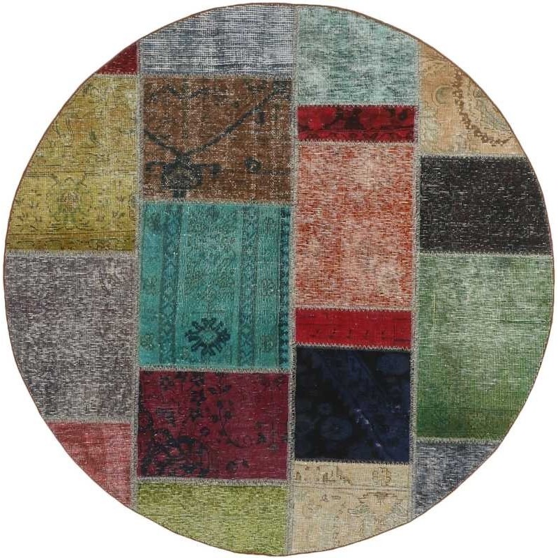 tappeto persia vintage patchwork cm 150x150