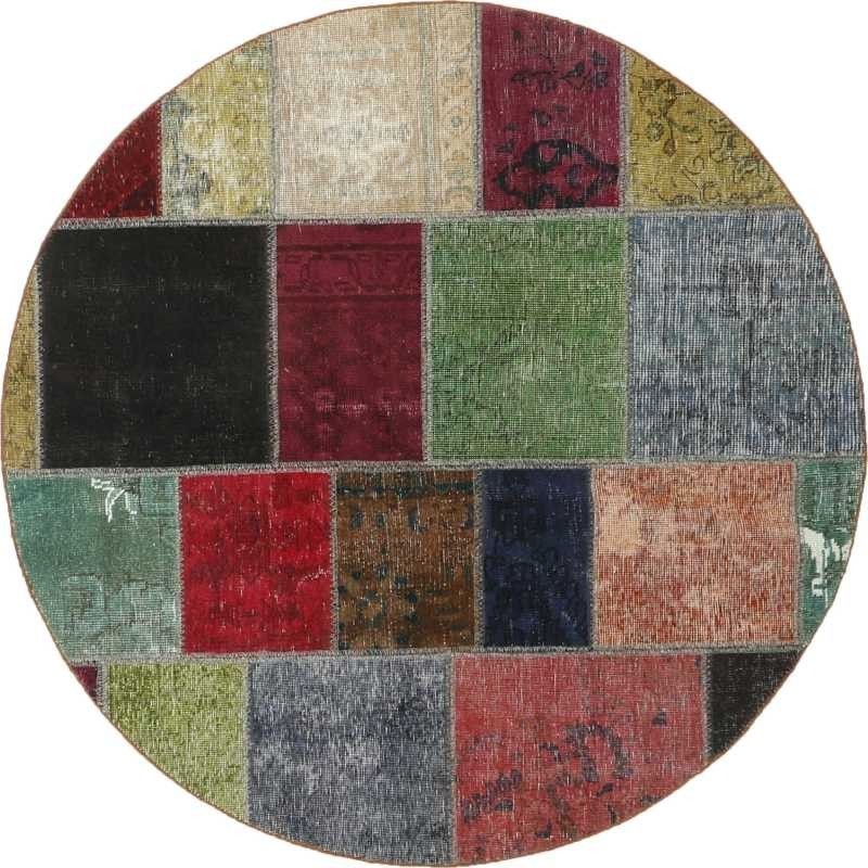 tappeto persia vintage patchwork cm 150x150