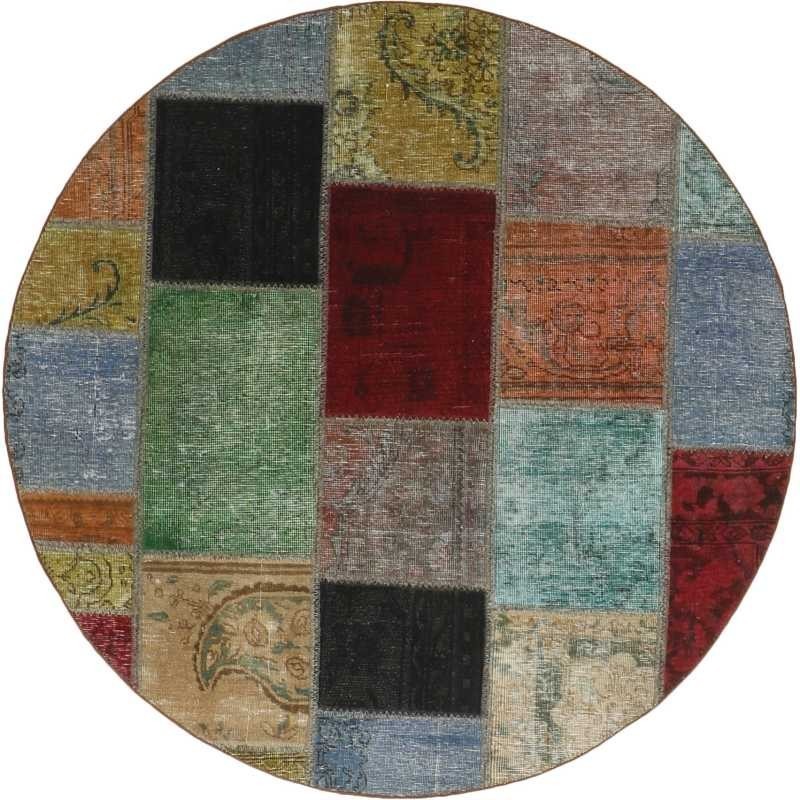 tappeto persia vintage patchwork cm 150x150