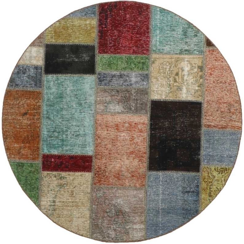 tappeto persia vintage patchwork cm 150x150