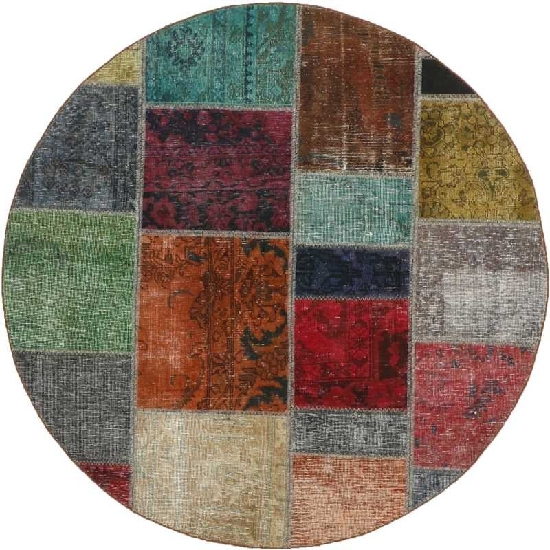 tappeto persia vintage patchwork cm 150x150