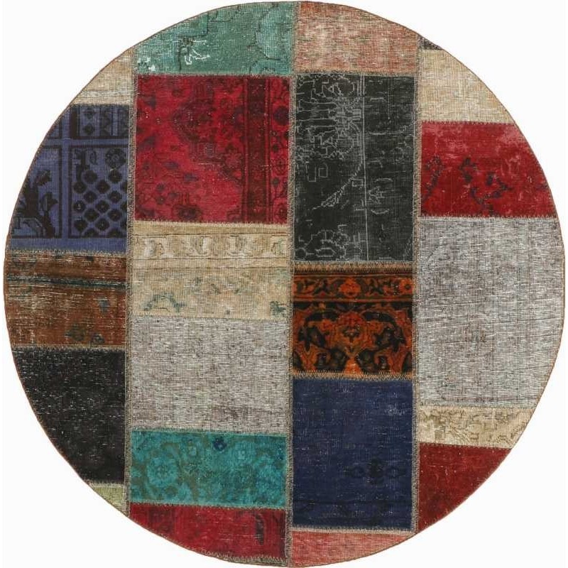 tappeto persia vintage patchwork cm 150x150