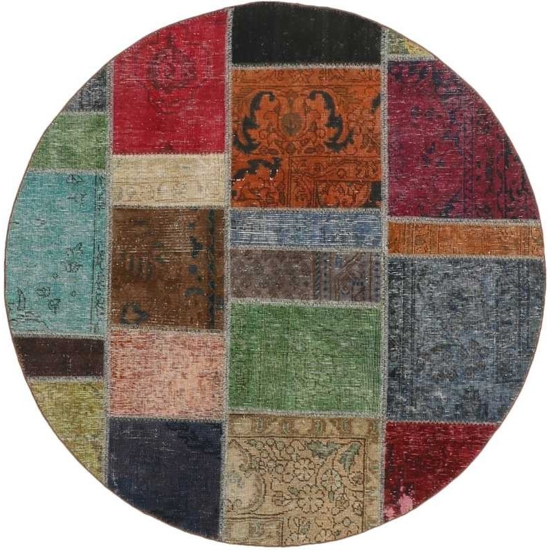 tappeto persia vintage patchwork cm 150x150