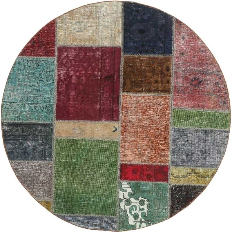 tappeto persia vintage patchwork cm 150x150
