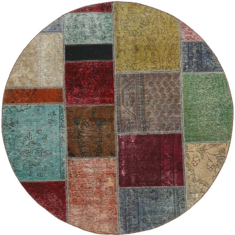 tappeto persia vintage patchwork cm 150x150
