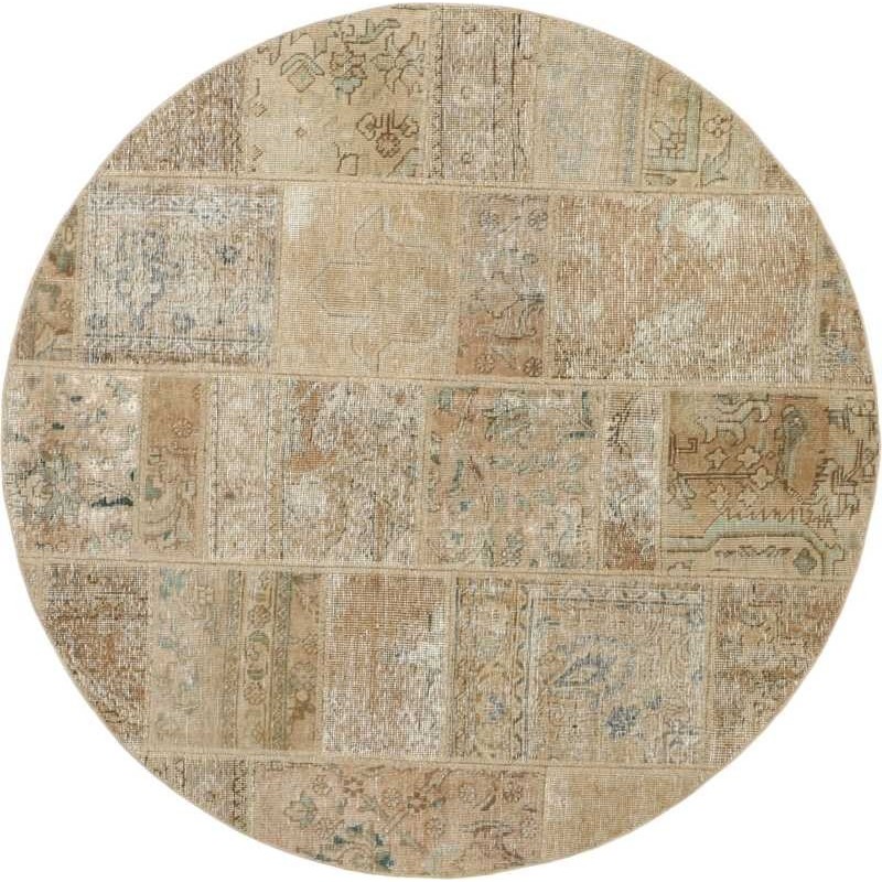 tappeto persia vintage patchwork cm 150x150